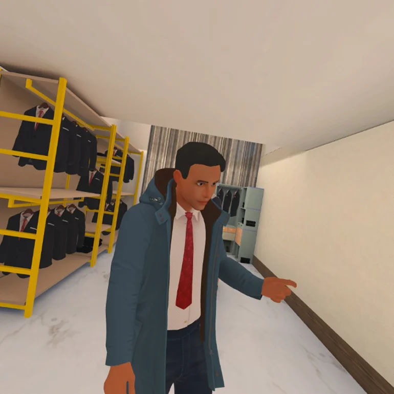 Virtual Person Trying Clothes